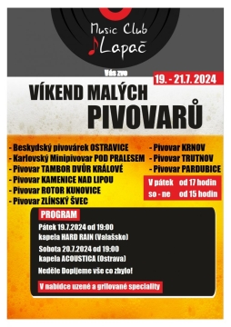 VÍKEND MALÝCH PIVOVARŮ od 19.7.