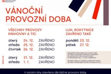 Vánoční provozní doba 24.12.